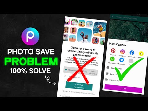 PicsArt photo save problem